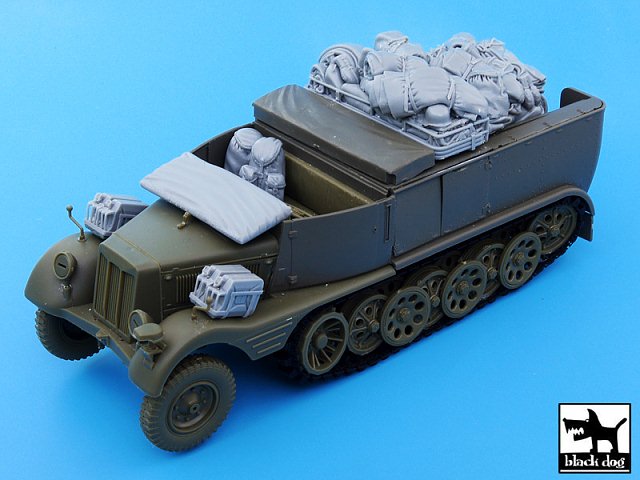 Black Dog 1/35 Sd.Kfz.11 Half-track WWII Stowage & Accessories (AFV ...