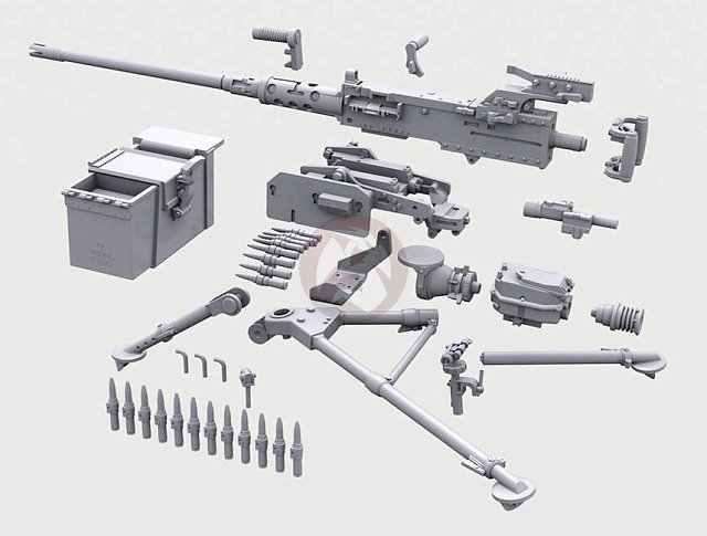 Browning m2 чертеж