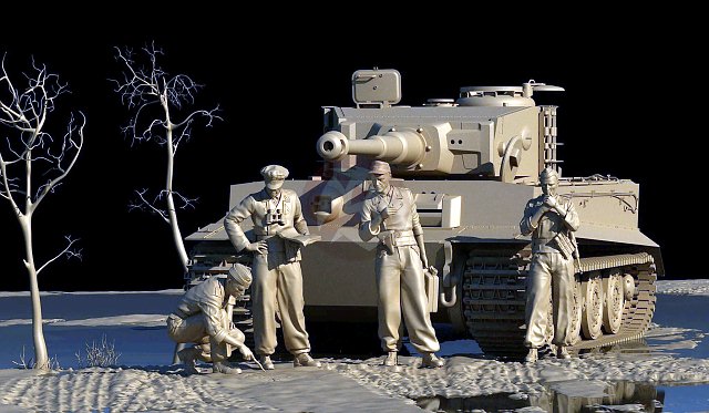 panzer art figures