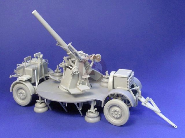 Resicast 1/35 QF 3inch 20cwt British AA Gun WWI / WWII on Mk.II ...