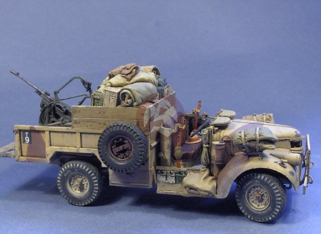 Resicast 1/35 LRDG 30 cwt Breda 20mm AA Gun Carrier Conversion (Tamiya ...