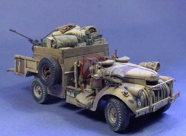 Resicast 1/35 LRDG 30 cwt Breda 20mm AA Gun Carrier Conversion (Tamiya ...